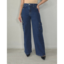 Calça jeans cargo