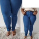 CALÇA JEANS SKINNY PLUSSIZE